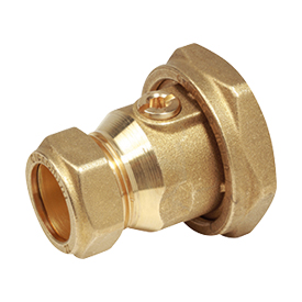 R252C Raccord de circulateur avec bille - écrou prisonnier x raccord à compression
