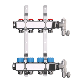 R553DS Collecteur prémonté en acier inoxydable pour chauffage par le sol