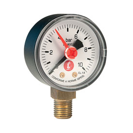 R225-2 Manomètre avec raccordement radial